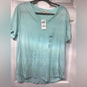 Style & Co. Women's Light Blue V-Neck Tee NWT 1x